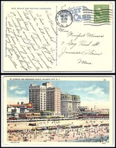 1939 NEW JERSEY Postcard - Atlantic City (2) to Jamaica Plain, MA U3 - £2.36 GBP