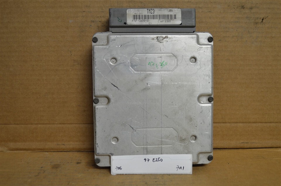 97 Ford Van E350 5.4L Engine Control Unit ECU F7UF12A650SD Module 706-7A1 - $51.73