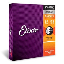 Elixir Strings - Acoustic 80/20 Bronze with NANOWEB Coating - Light Guit... - $34.19
