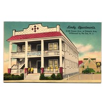 Vintage Postcard Lindy Apartments 4108 Ocean Ave New Jersey Wildwood - £11.03 GBP