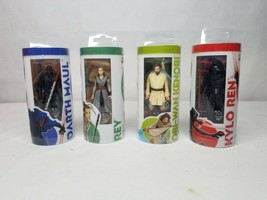 Hasbro Star Wars Galaxy of Adventures Action Figures Rey, Obi, Ren, Mual V2 - £34.02 GBP