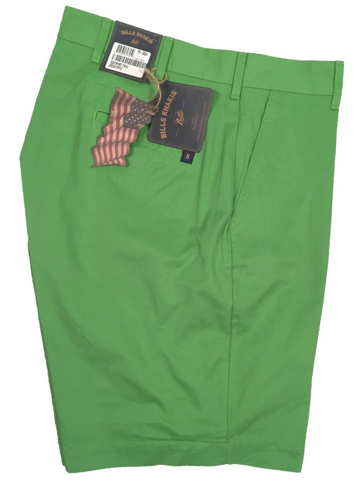 NEW $98 Bills Khakis Parker Shorts!  Apple Green  Southport Twill  Classic Fit - $39.99