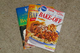Lot of 3 Pillsbury Bake Off Cookbooks Classic Cookbooks & Special Edition - $10.00