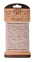 4mm Hemp Braided Rope Card Set Wrapping Macrame Crochet Gift Wrap Crafts Supply - £4.80 GBP+