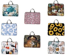 Laptop Sleeve Choice of Designs Case Handle Fit 15 in (bag 30cm x40cm) NEW - £12.85 GBP