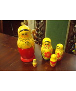 1980s Nesting 5 dolls 5 1/2&quot; tall main doll, marked made in Russia ORIGINAL - €39,67 EUR