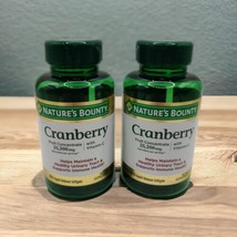 2x Nature&#39;s Bounty Natural Cranberry Immune Urinary 60 Softgels Each EXP 9/24 - £16.95 GBP
