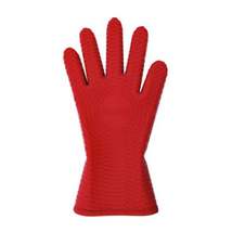 Starfrit - Silicone Oven Mitt, Textured Surface for Non-Slip Grip, Red - £15.96 GBP