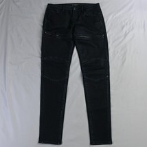 Cult of Individuality 28 Moto Mid Rise Skinny Rinse Coated Denim Womens Jeans - $23.39