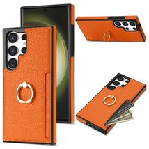 for Samsung Galaxy S20 (Color: Orange) Leather Wallet with Ring Flip Bac... - $45.00