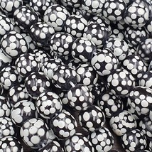 Perline di vetro commerciali di ispirazione veneziana Skunk Black Thousa... - $801.76 MXN
