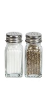 Dining Room Restaurant Glass Bottle Salt and Pepper Shakers by COOKING CONCEPTS - £6.67 GBP