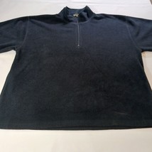 Sun River Dark Men's Black 1/4 Zip Long Sleeve Pullover Sweatshirt Size XL image 8