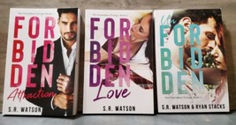 S.R. Watson Forbidden Triology 3 Book Set Double Signed Erotic Romance - £36.61 GBP