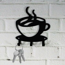 Coffee Cup Key Holder Hook Rack Hanger Organizer Tool/ - £9.37 GBP