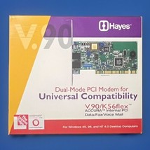 Hayes 56k Modem Dual-Mode V.90/k56flex Accura Internal PCI Lucent - Tested - £25.54 GBP