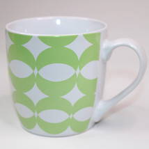 Fabulous Home Oversized Coffee Mug Green And White Large Ceramic Tea Cup... - £7.26 GBP