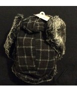 Isotoner Woodlands Men&#39;s Plaid Faux Fur Trapper Hat New M/L - £31.93 GBP