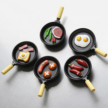 Simulation Frying Pan Refridgerator Magnets Magnet Food Toy - £7.71 GBP