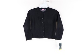 NOS Vintage Childrens Size 6 School Uniform Button Knit Cardigan Sweater... - £23.42 GBP