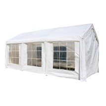 Aleko CPWT1020-UNB Heavy Duty Outdoor Gazebo Canopy Tent with Sidewalls, Whi - £236.67 GBP