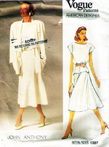 Misses&#39; Jacket, Skirt &amp; Top Vintage Vogue Designer Pattern 1387 Size 14 Uncut - £23.53 GBP