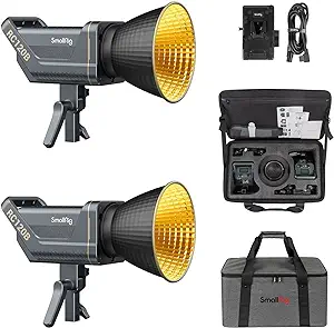 SmallRig RC120B 2-Pack LED Video Light Kit 52800Lux@1m 2700K-6500K Conti... - $943.99