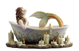 Mermaid Bathtime Tub Selina Fenech Polystone Resin Figurine Fantasy Retired - $89.09