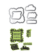 Sizzix Framelits Dies 6/Pkg W/Clear Stamps By Echo Park-Times &amp; Seasons - $59.91 CAD