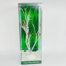 Dept 56 Village Winter Birch Tree White Base #5216-7 Posable Branches 13&quot; Tall - £10.68 GBP