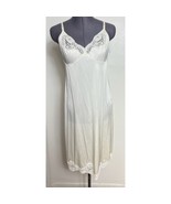 Vintage JC Penney Body Lites White Nylon Full Slip 36/26 Lace Trim Linge... - $333.13 MXN