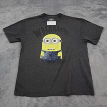 Despicable Me Shirt Mens L Gray Charcoal Heather Character Inspired Graphic Tee - £10.07 GBP