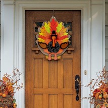 Thanksgiving Decorations 3D Turkey Decor Door Hanger - £15.80 GBP