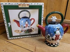 Debbie Mumm Snow Globe Teapot - Collector Series - $29.69