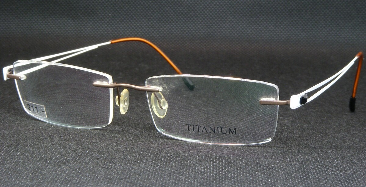 Vintage OU 33.852.02 Matt Hellbraun/Weiß Einzigartig Selten Brille 54-17... - $115.82