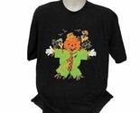 Vintage Halloween Pumpkin Scarecrow &amp; Crows Magpies Mens Large T Shirt D... - £17.39 GBP