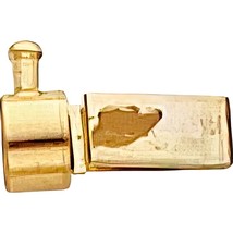 14K Gold Barrel Clasp Replacement Tongue 11.4mm - £46.03 GBP
