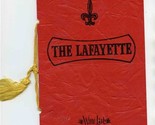 The Lafayette Inn Wine List Easton Pennsylvania 1950&#39;s - £14.21 GBP