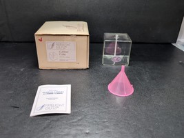 Firelight Glass Oil Candle 3&quot; Classic Cube #243 Vintage - $31.68