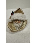 Vintage Kurt Adler Santa&#39;s World Christmas Ornament Porcelain Santa Head - $14.80