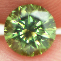 Round Shape Diamond Loose Fancy Green Color Stone 0.73 Carat Natural Enhanced - £293.36 GBP