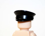 Officer Hat black cap  Custom Minifigure - $1.90