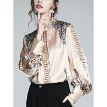 Silk French shirt women&#39;s spring 2021 new high-end  collar satin blouse fashion  - £135.98 GBP