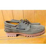 TIMBERLAND MEN&#39;S AUTHENTIC HANDSEWN SHOE DARK GREEN SUEDE A2AA3 SIZE : 7.5 - $169.40 CAD