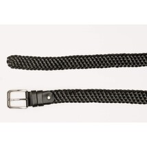 The Mclean Woven Black Leather Belt image 4