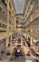 Inner Court Interior Sterling Welch Department Store Cleveland OH 1912 postcard - £5.84 GBP