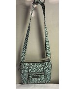 Vera Bradley Turquoise Leaf Crossbody Shoulder Handbag Purse Adjustable ... - $26.82 CAD
