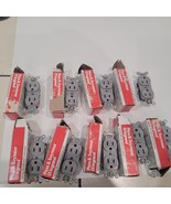Lot Of 9 Pass &amp; Seymour IG6200-GRY Duplex Receptacle 15A 125V Isolated  ... - $17.77