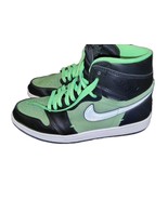 Men&#39;s Air Jordan 1 Zoom High Zen Green Suede Black Grey 10½ (Pre-owned) - $85.89 CAD