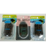 Conair Brunette Bobby Pins w/ Case 75 pc Lot of 3 #55308N Packaging May ... - £7.85 GBP